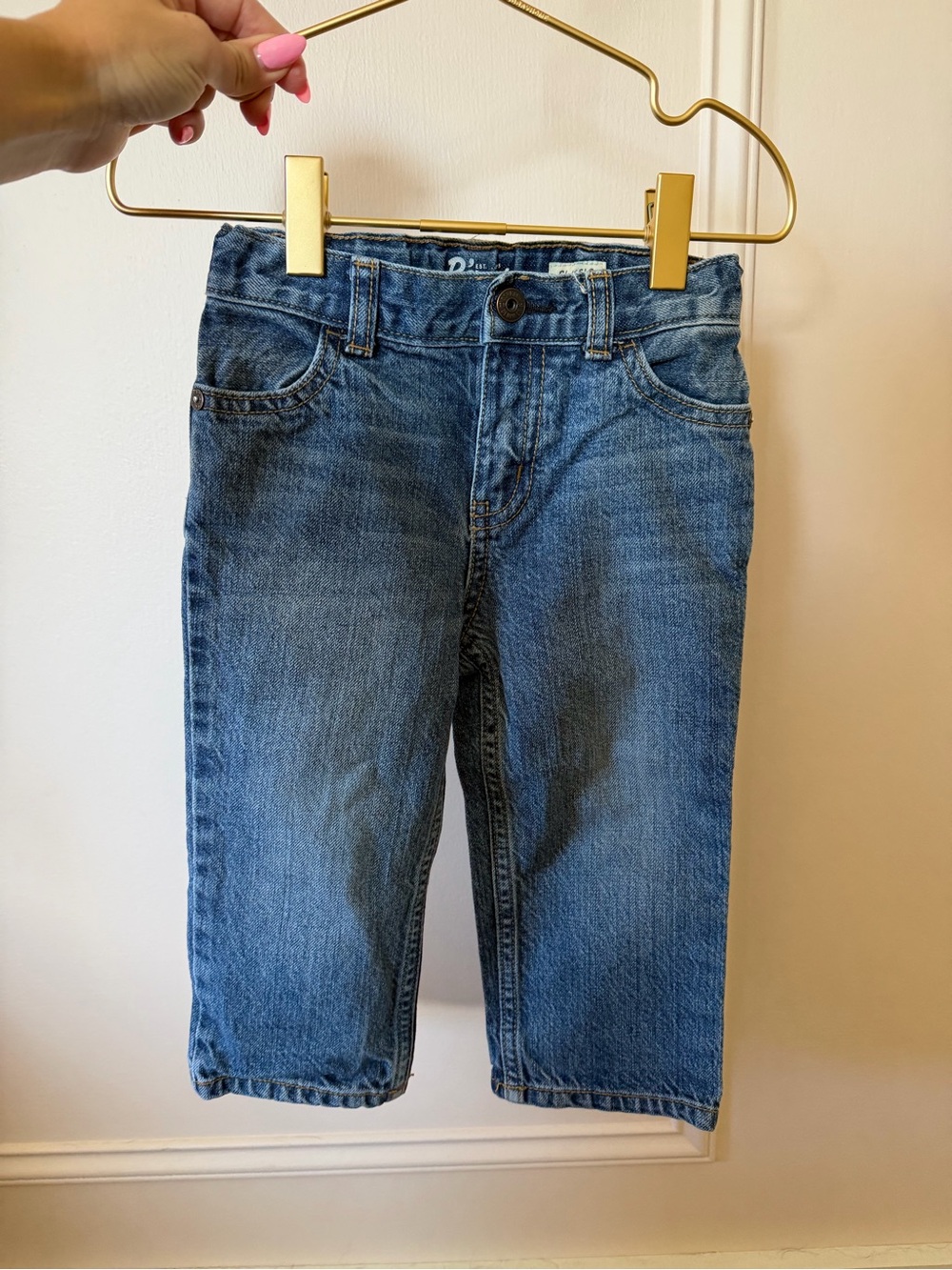 oshkosh b’gosh toddler blue denim classic straight fit jeans
